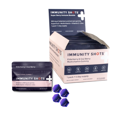 Immunity Shots Elderberry Goji Berry Multivitamin 12-Pack