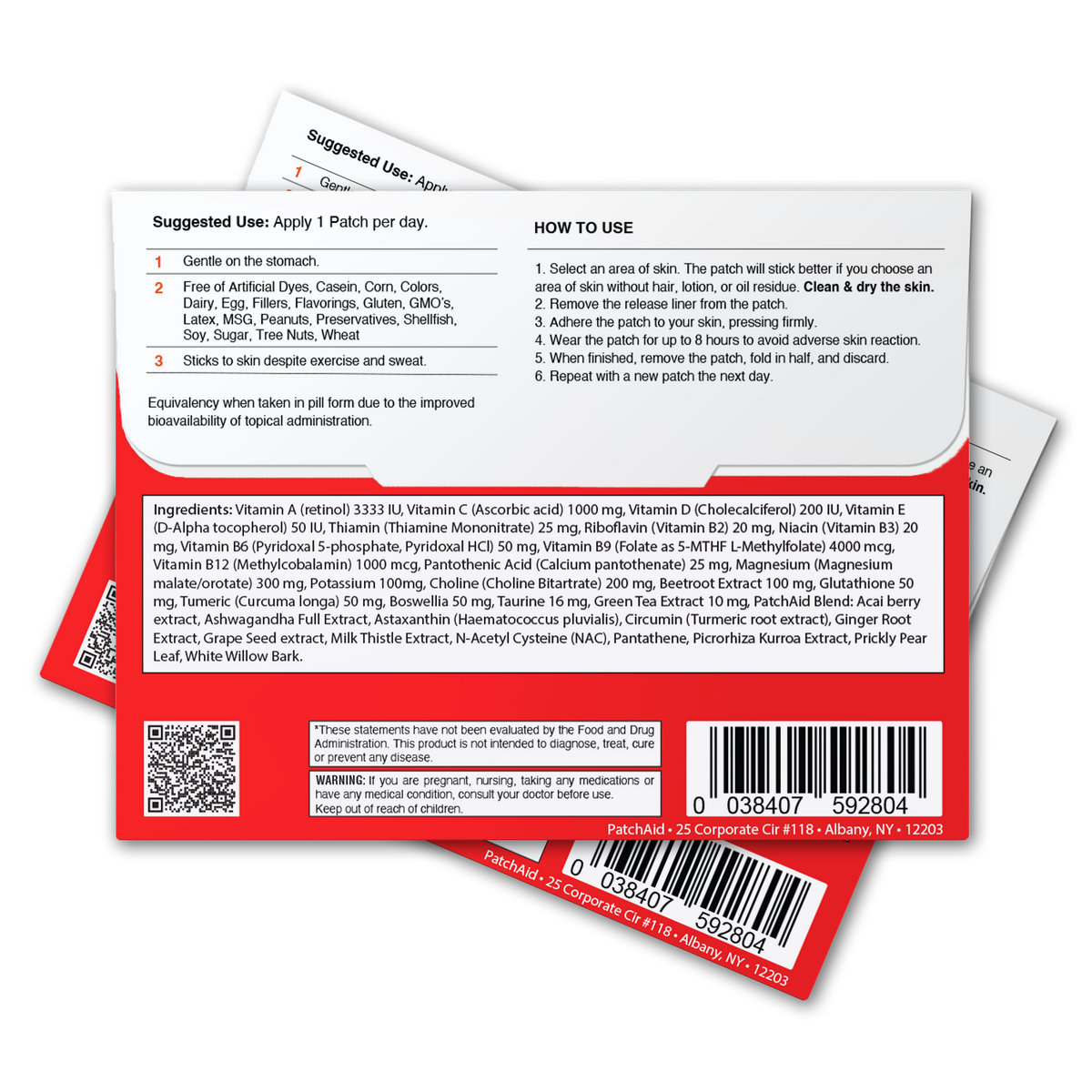 Night Out Recovery Patch - Fast Recovery & Vitamin Support: 12-Pack with Display Case