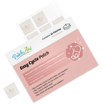 Easy Cycle Patch - Menstrual Relief & Hormone Support: 12-Pack with Display Case