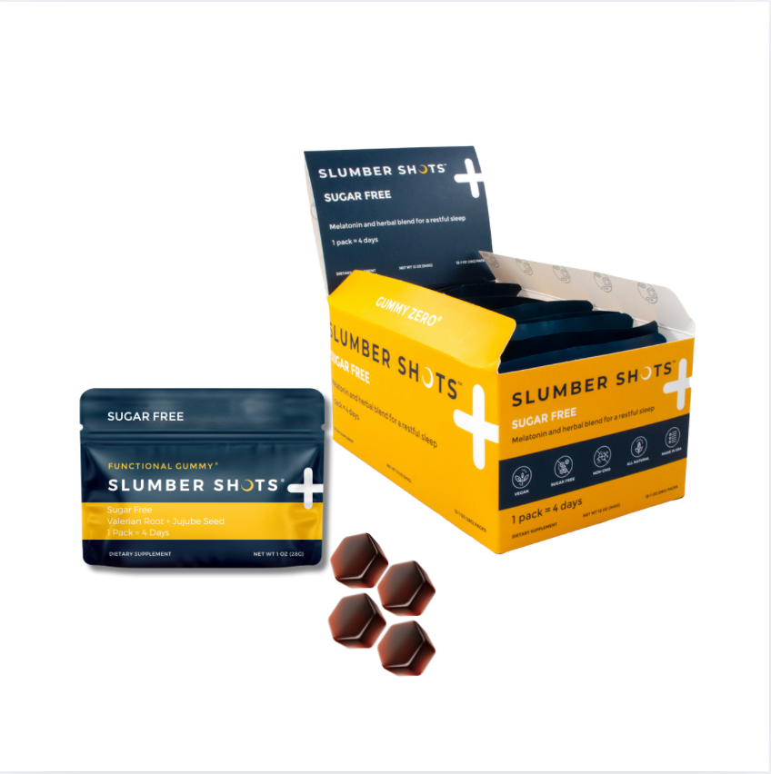 Slumber Shots Sleep Aid SUGAR FREE 48-Serving | 12-Pack