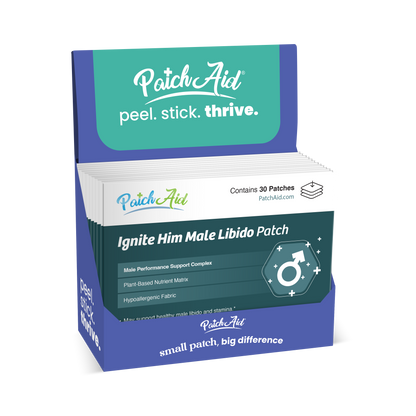 Ignite Him Patch - Male Vitality & Performance: 12-Pack with Display Case
