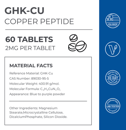 GHK-Cu Copper Peptide Tablets