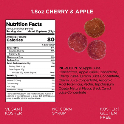 Really Real Gummies - Sour Apple & Cherry (1.8 oz Bags)