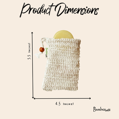 Compostable Sisal Soap Saver Bag | Earth Day Bestseller