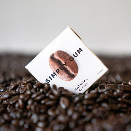 Coffee Chewing Gum- Natural + Plastic-Free | 12 Pack
