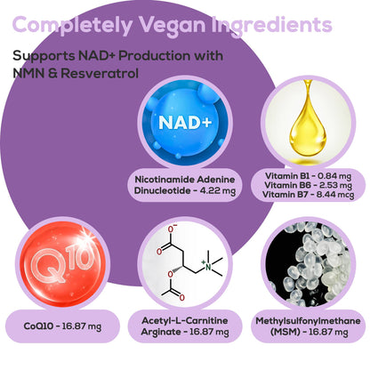 HARMONIFY NAD+ Patches - Cellular Health & Vitality - 30 Pcs