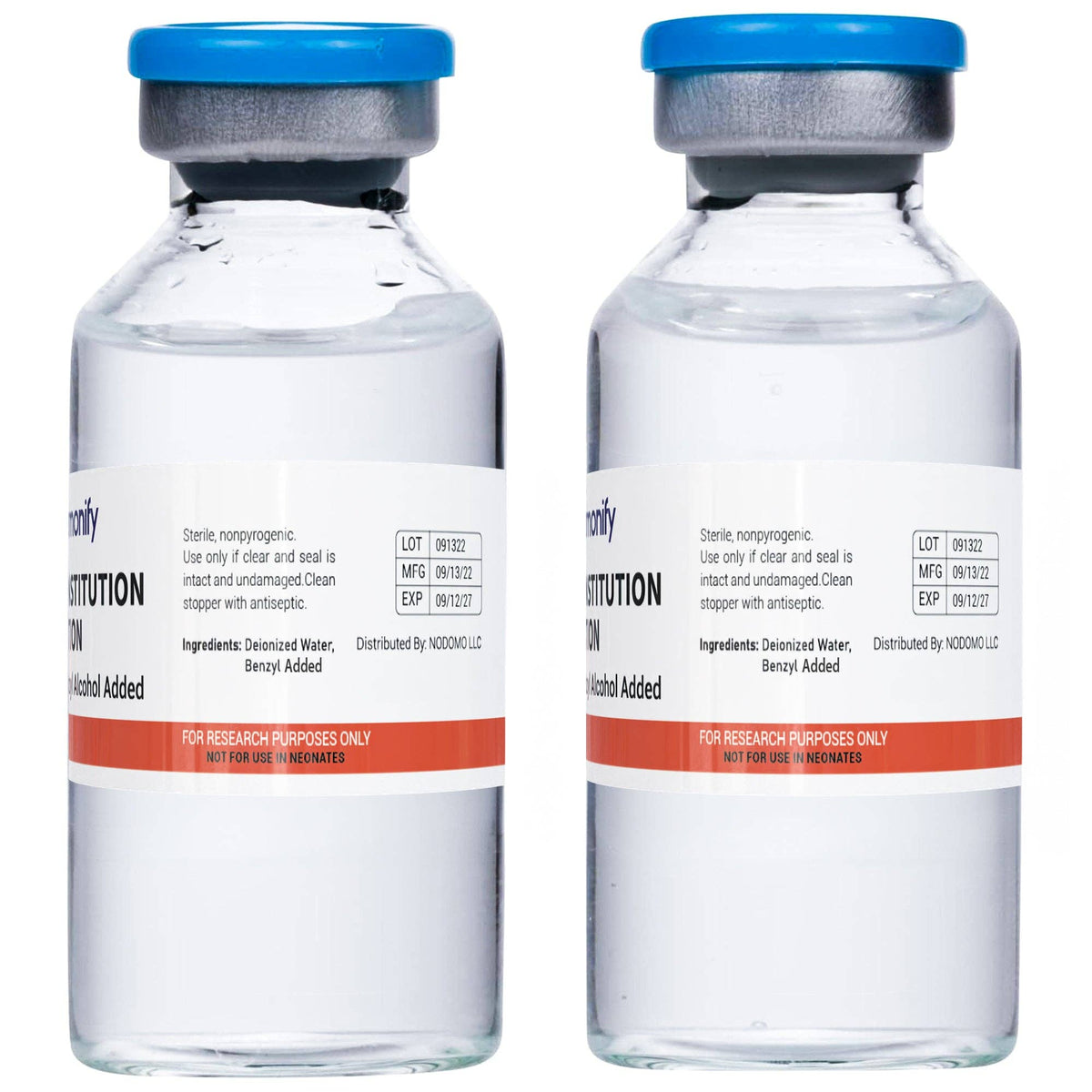 HARMONIFY Reconstitution Solution – 6 Pack 30 mL Premium Glass Vials