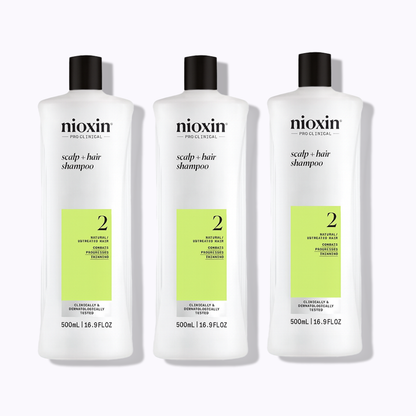 Nioxin System 2 Scalp + Hair Shampoo: 2 Pack / 10.1 fl oz