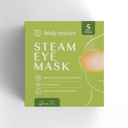 BODY RESTORE Steam Eye Mask Spa Relax Five Packs or Single: 5 PACK Lavender