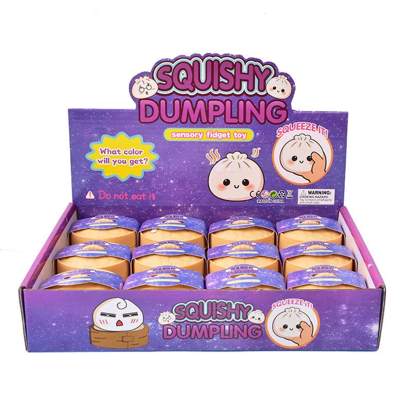 Mystery Squishy Dumpling Bao Bun Fidget Toy blind box-12unit