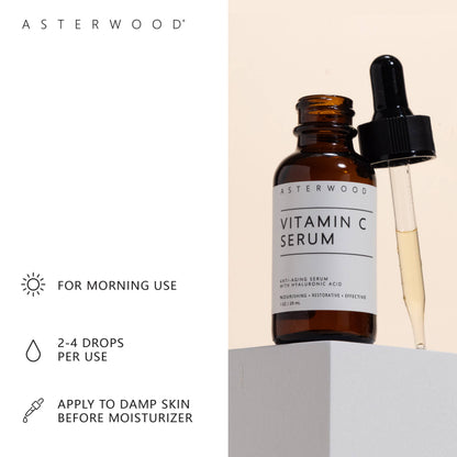 Vitamin C with Hylauronic Acid Serum: 1OZ