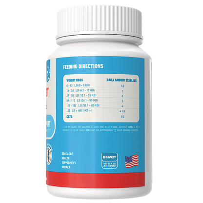 UBAVET Joint Support Chew Tablets for Dog & Cats: 90 ct