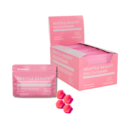 Beauty Gummy Multivitamin with Angelica |12-pack,Strawberry