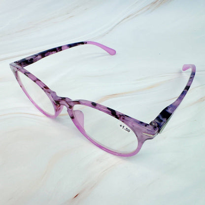 Color Tortoise Reading Glasses: Blue Mint / 1.5
