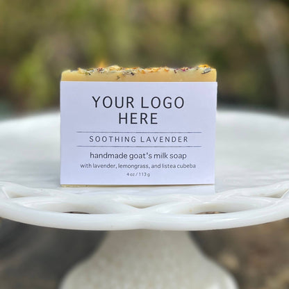 Private Label Goats Milk Soap Style 2 - with your logo!: Mint Blend