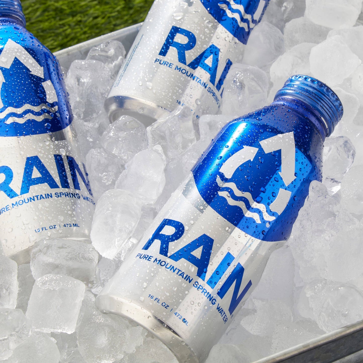 RAIN 16oz Aluminum Bottled Spring Water (24pk)