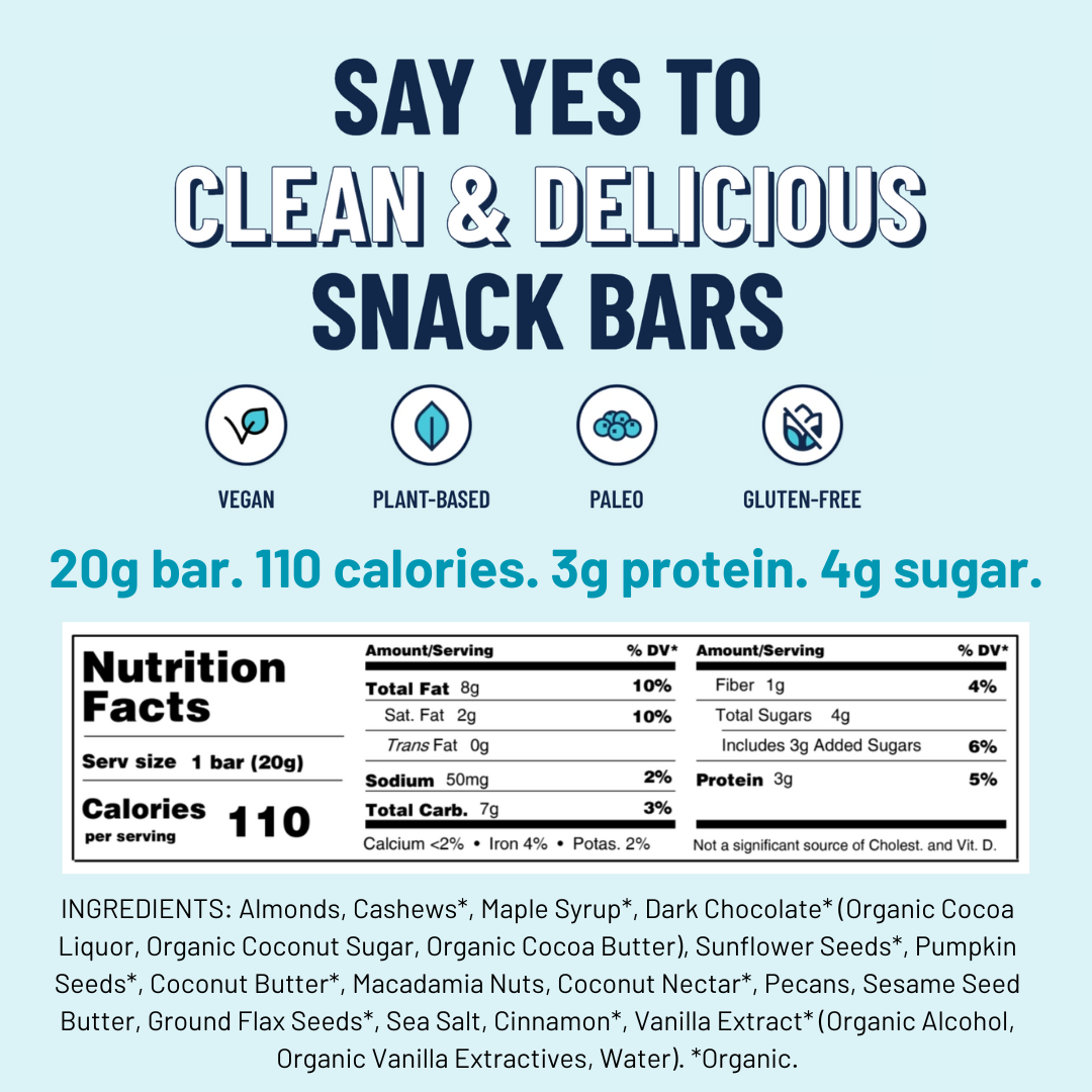 Dark Chocolate Chip MINI - Premium Real Food Snack Bar