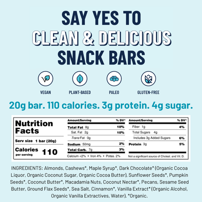 Dark Chocolate Chip MINI - Premium Real Food Snack Bar