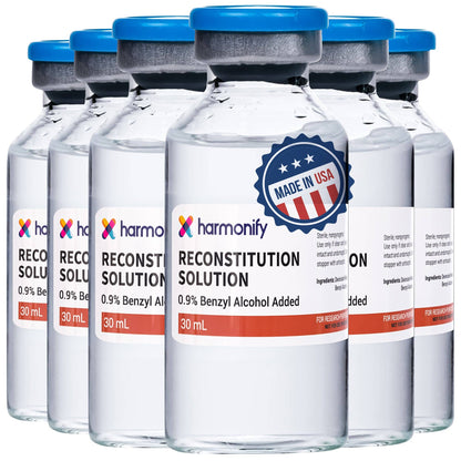 HARMONIFY Reconstitution Solution – 6 Pack 30 mL Premium Glass Vials