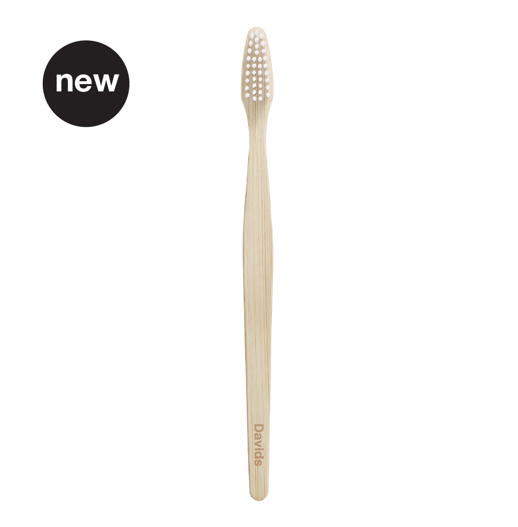 Davids premium bamboo toothbrush | adult soft | single