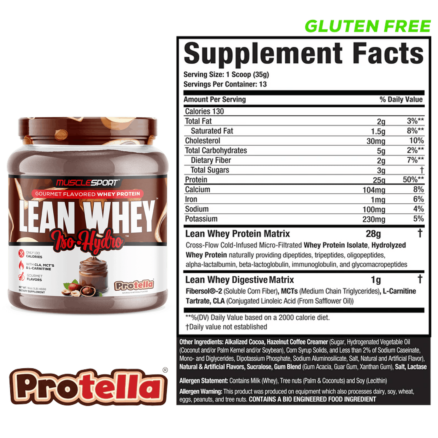Lean Whey™ Iso Hydro Gourmet Protein 1lb: Black Forest