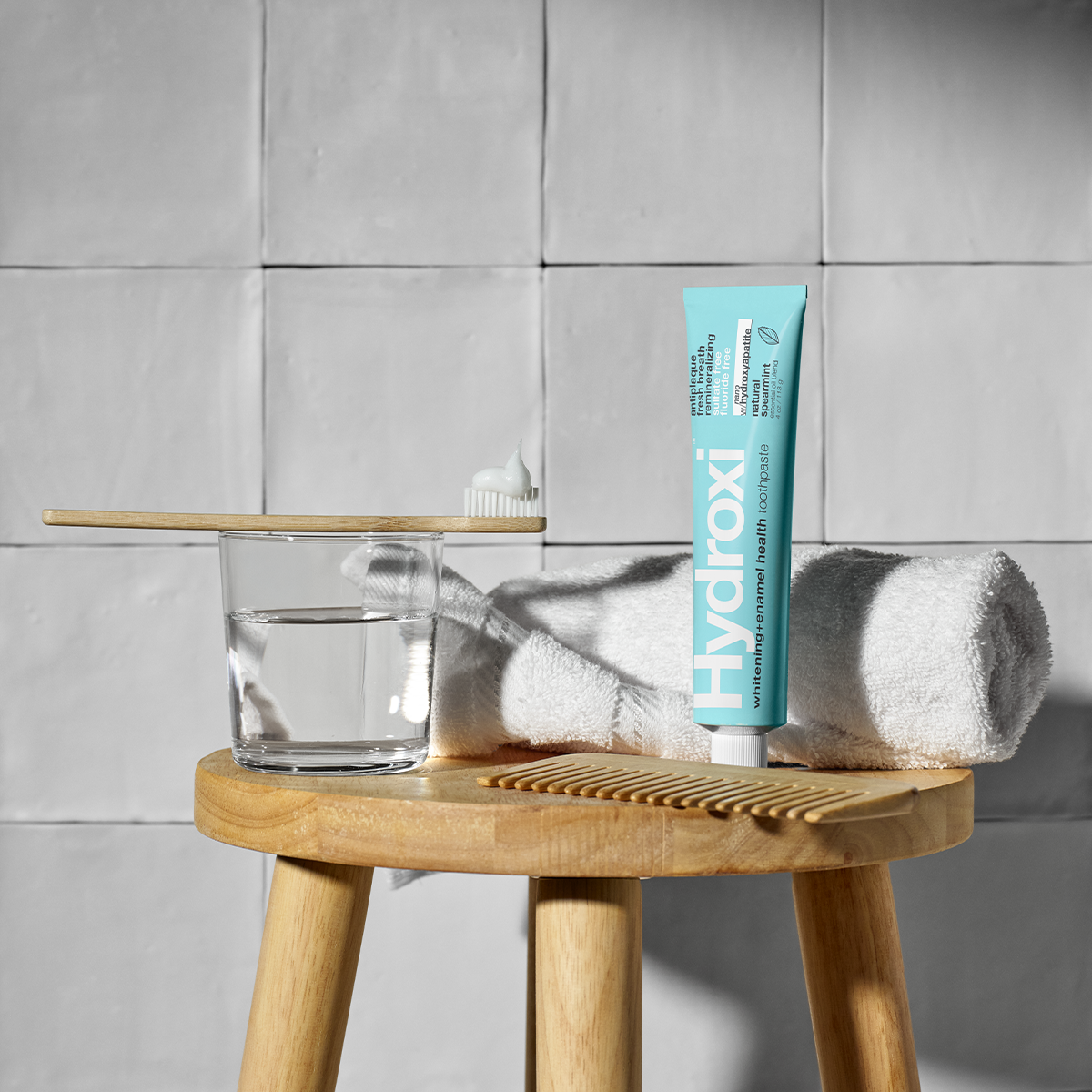 Davids Hydroxi™ whitening+enamel health nano hydroxyapatite premium toothpaste / spearmint: 4 oz single