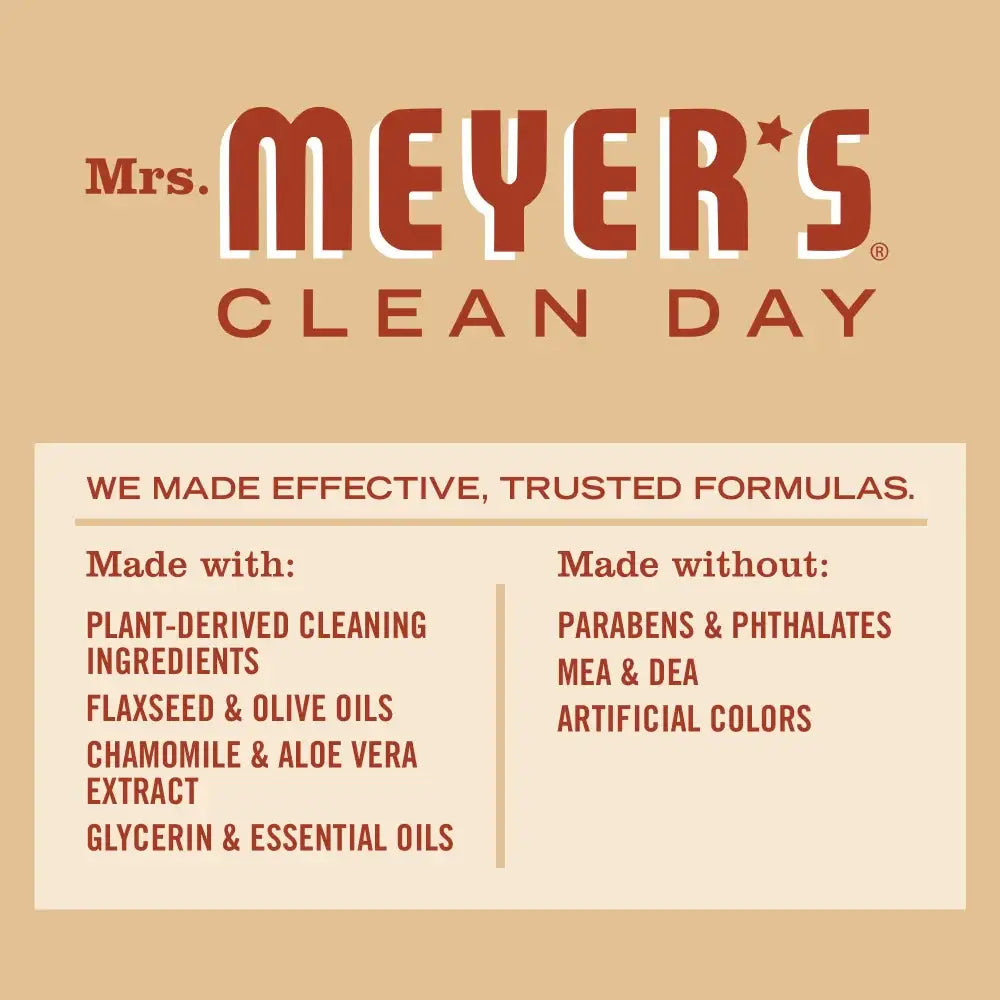 Mrs. Meyer's Clean Day Body Wash, Oat Blossom, 16 Oz