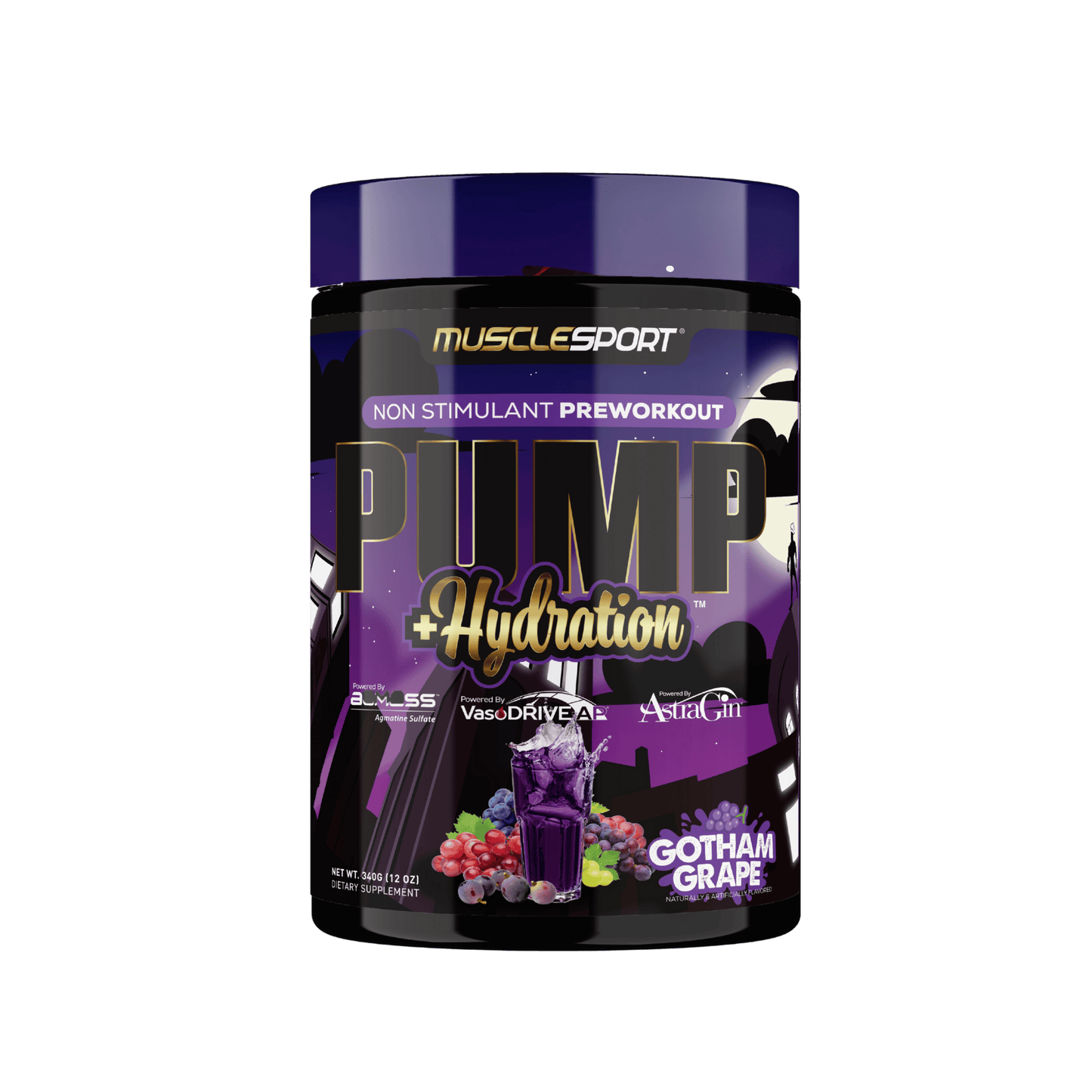 Pump + Hydration Non Stim Pre-workout - 40 Servings: Gotham Grape