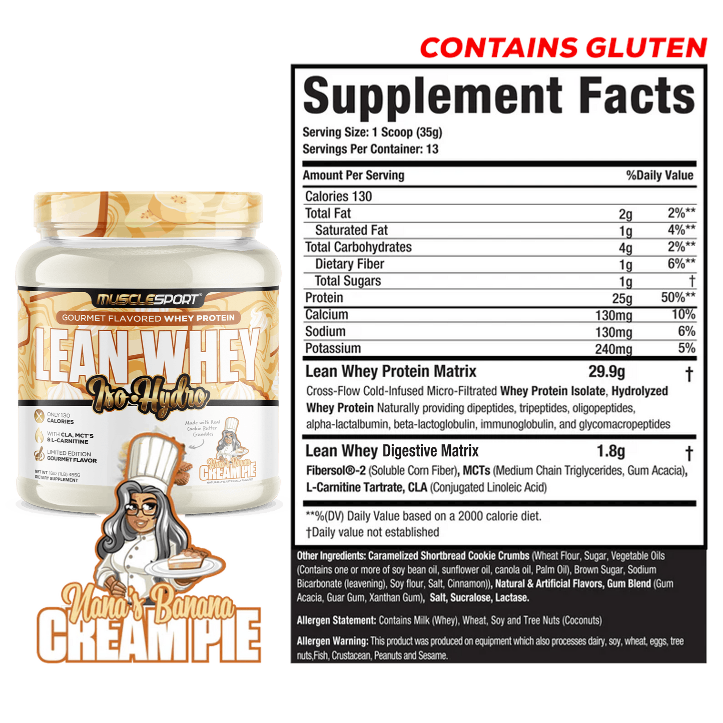 Lean Whey™ Iso Hydro Gourmet Protein 1lb: Black Forest