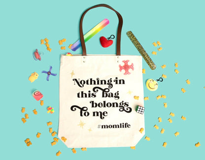 Hashtag Mom Life Tote Bag (spring, mothers day, gifts)