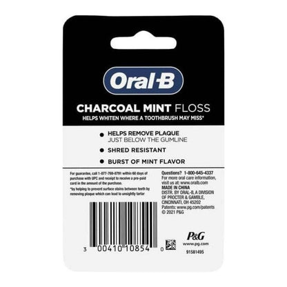 Oral-B Charcoal Mint Floss,  54.6 YD / (50m)