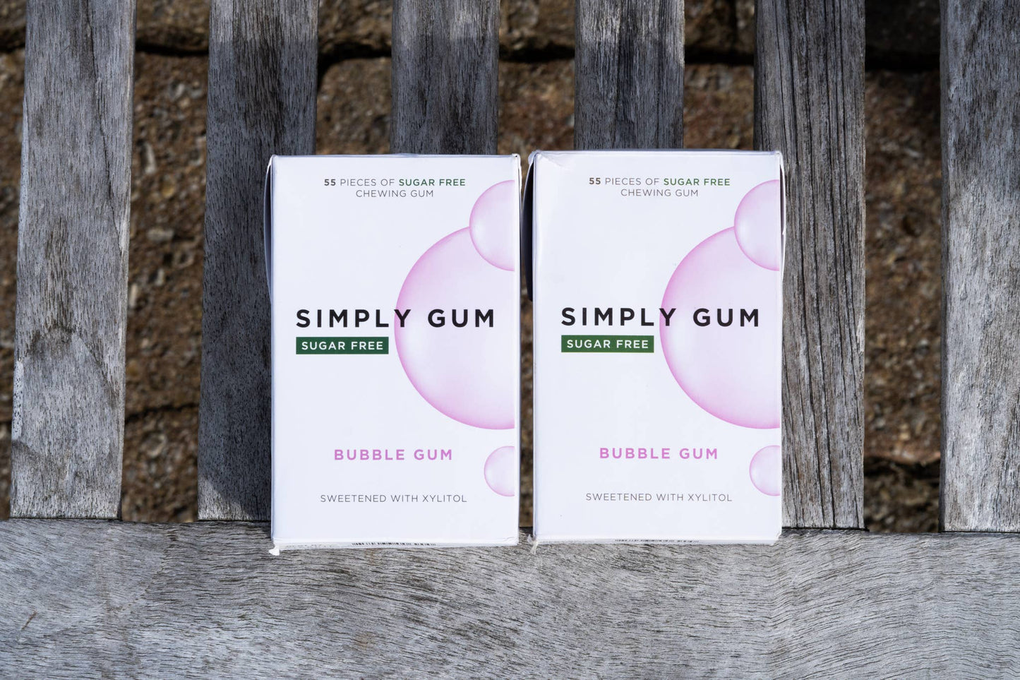 Sugar Free Bubble Gum 55ct - Natural + Plastic-Free | 6 Pk