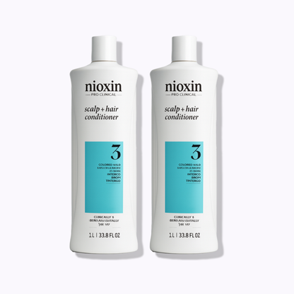 Nioxin System 3 Scalp + Hair Conditioner: 2 Pack / 10.1 fl oz