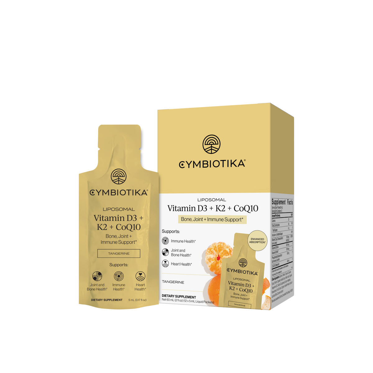 Liposomal Vitamin D3 + K2 + CoQ10 (12 Count): Default Title