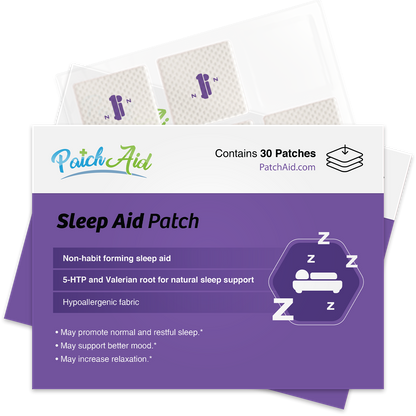 Sleep Aid Topical Vitamin Patch - Natural Sleep Support: 12-Pack with Display Case