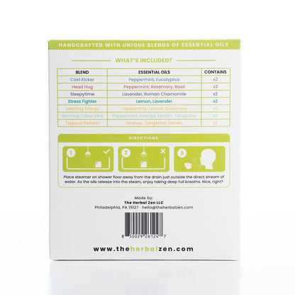 Shower Steamer Gift Box – Medicine Cabinet Variety Set