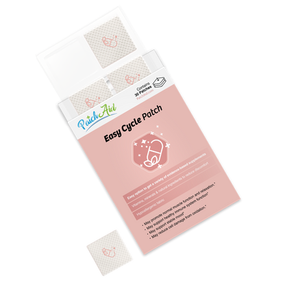 Easy Cycle Patch - Menstrual Relief & Hormone Support: 12-Pack with Display Case
