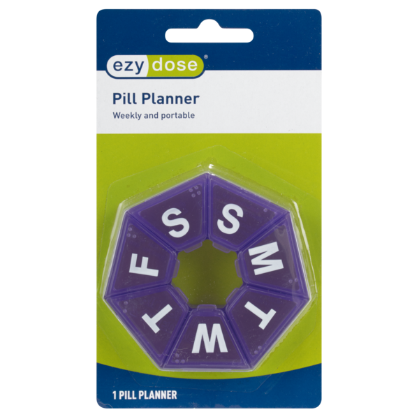 Ezy Dose® Weekly 7-Sided Pill Planner (Medium)