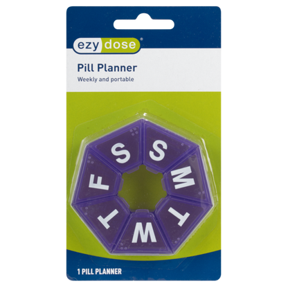Ezy Dose® Weekly 7-Sided Pill Planner (Medium)