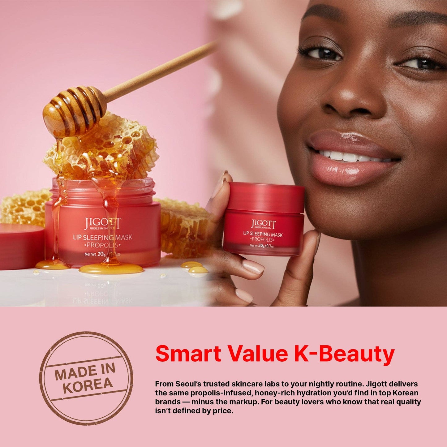 Jigott Lip Sleeping Mask — Overnight Lip Moisture Treatment with Berry Extract — Wholesale K-Beauty