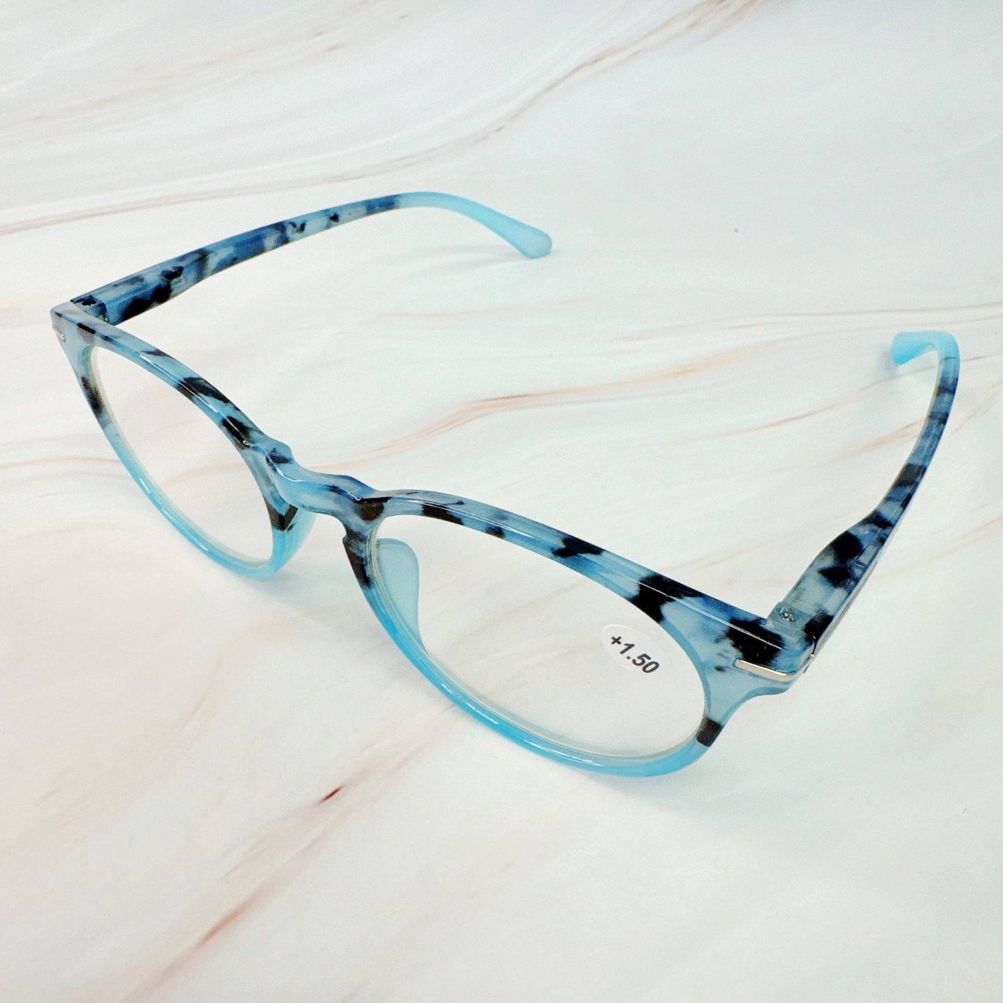Color Tortoise Reading Glasses: Pink / 1.5