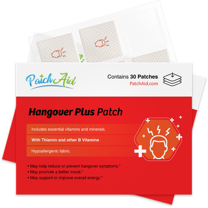 Hangover Plus Patch - Fast Recovery & Vitamin Support: 1-Pack