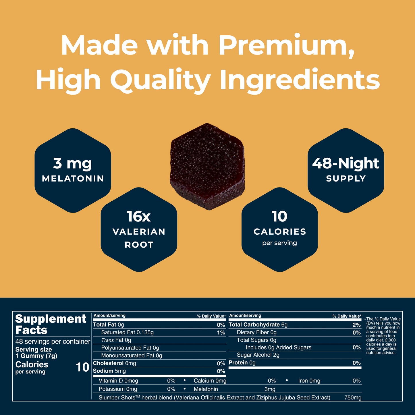 Slumber Shots Sleep Aid SUGAR FREE 48-Serving | 12-Pack