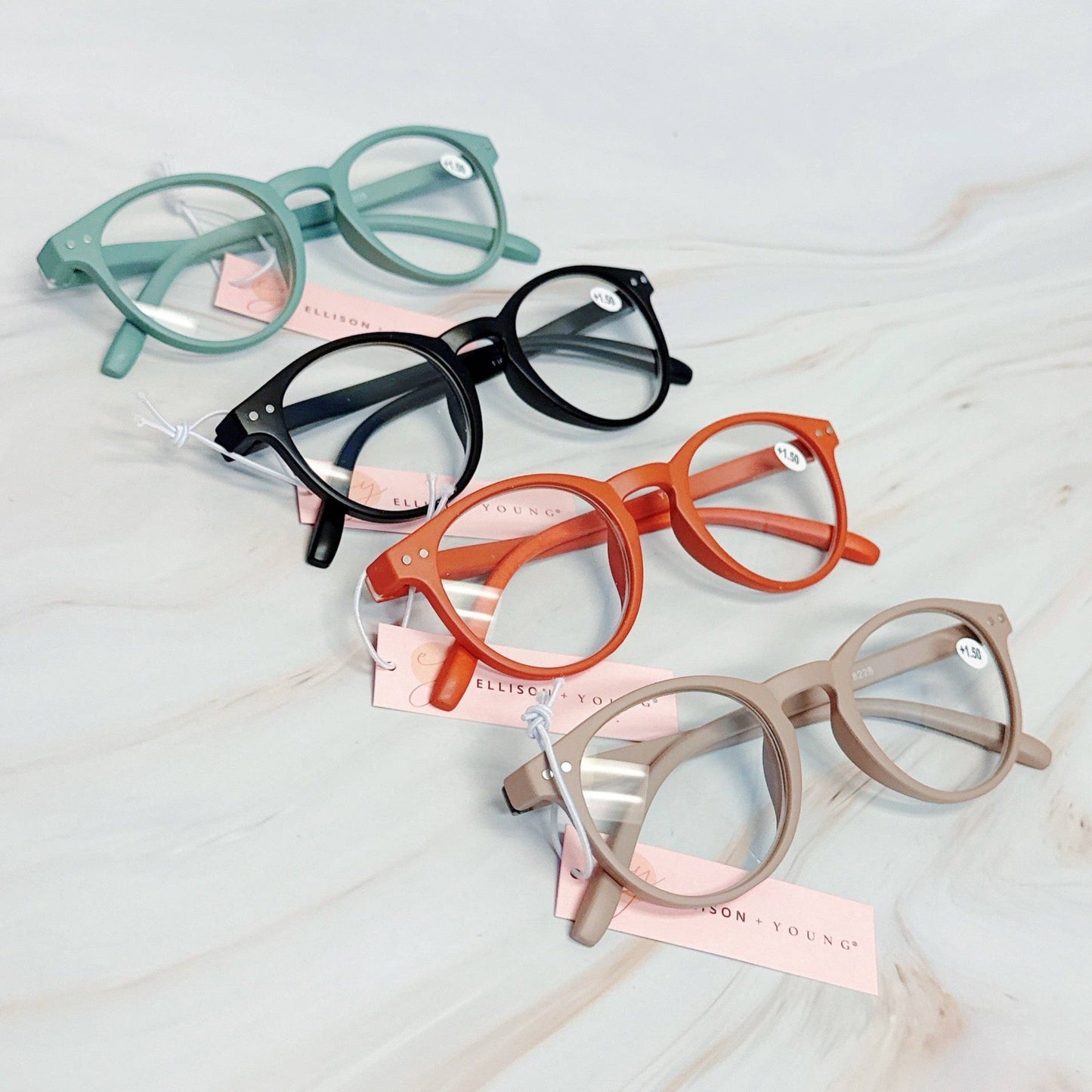 Perfect Air Light Reading Glasses: Taupe / 1.5