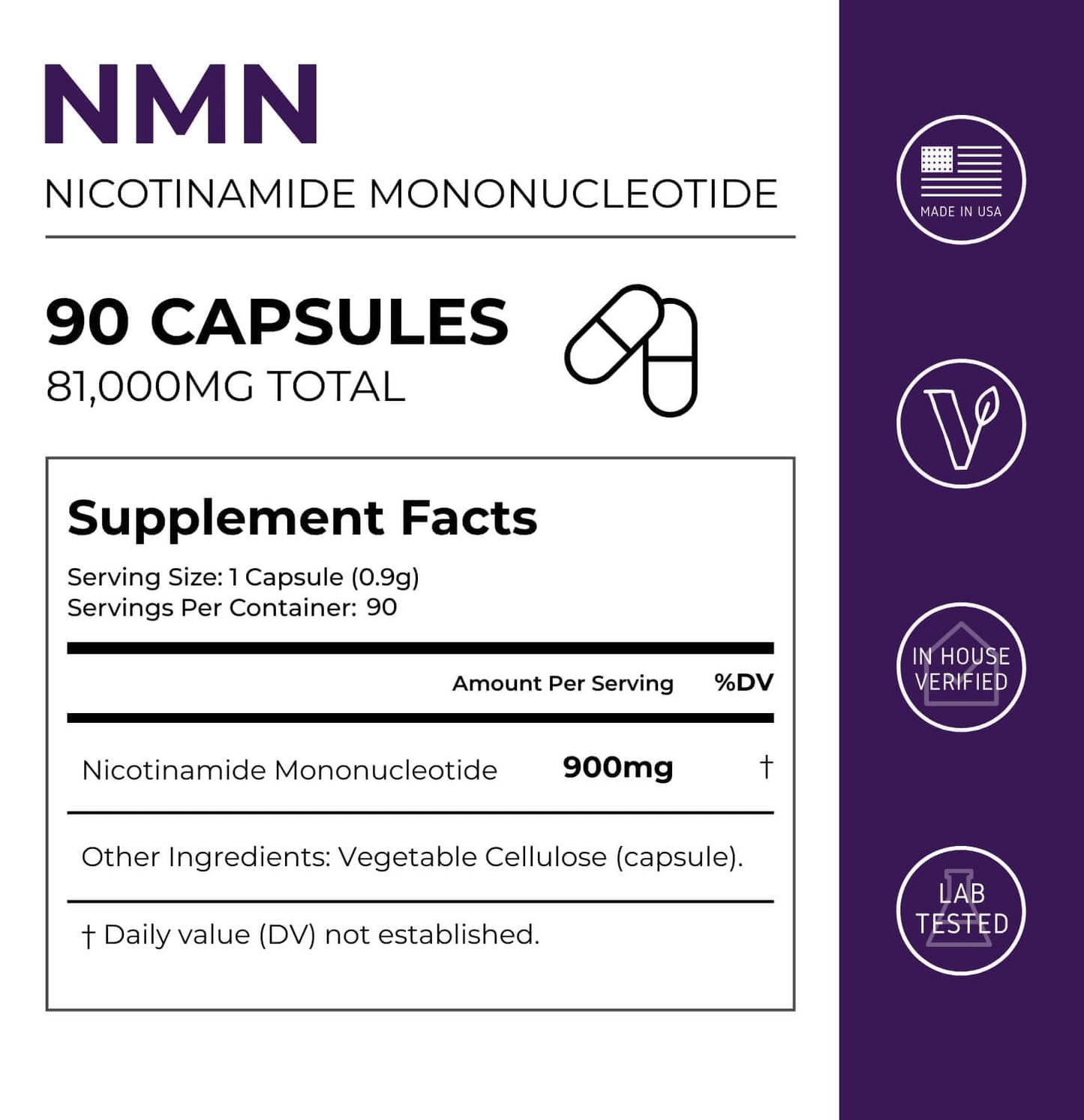 NMN Capsules 900mg