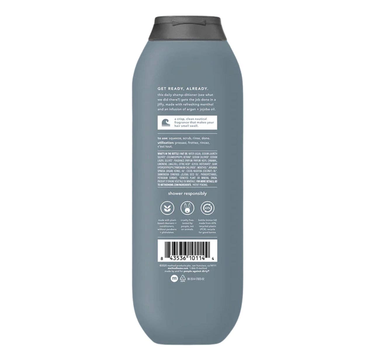 Method Men 2-In-1 Shampoo & Conditioner, Sea + Surf, 14 Oz