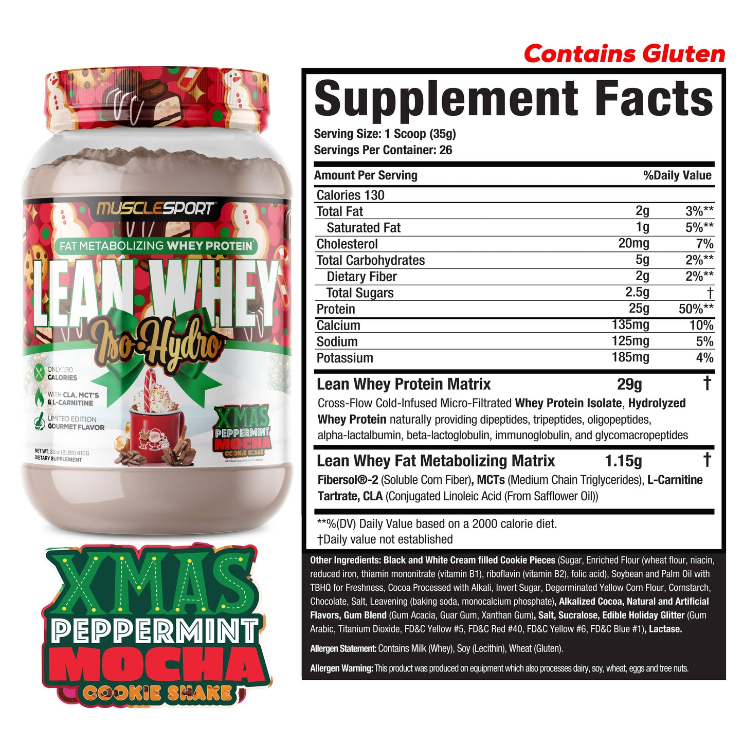 Lean Whey® Iso Hydro Gourmet Protein 2lb - Limited Edition: Crispy Cookie