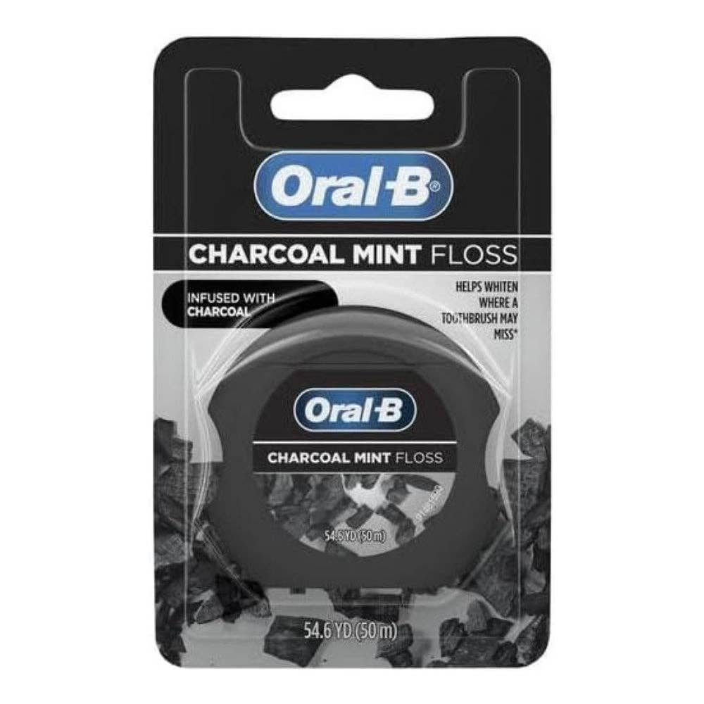 Oral-B Charcoal Mint Floss,  54.6 YD / (50m)