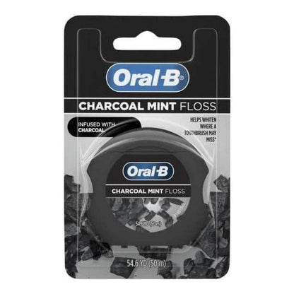 Oral-B Charcoal Mint Floss,  54.6 YD / (50m)