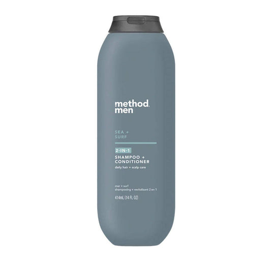 Method Men 2-In-1 Shampoo & Conditioner, Sea + Surf, 14 Oz